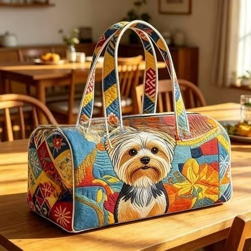 Quilted Cotton Travel Yoga Bag