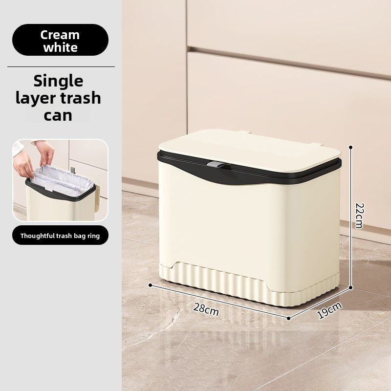 Kitchen Trash Can with Wheels Large Capacity