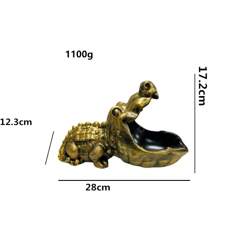 Hippo Statue Candy Key Bowl
