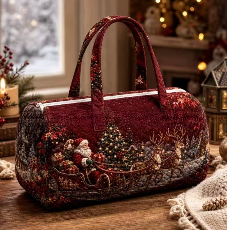 Quilted Cotton Travel Yoga Bag
