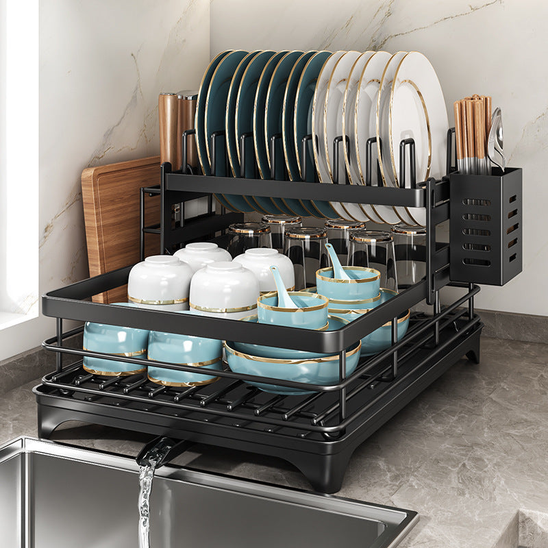 Kitchen Dish Drainer Rack Storage Organizer