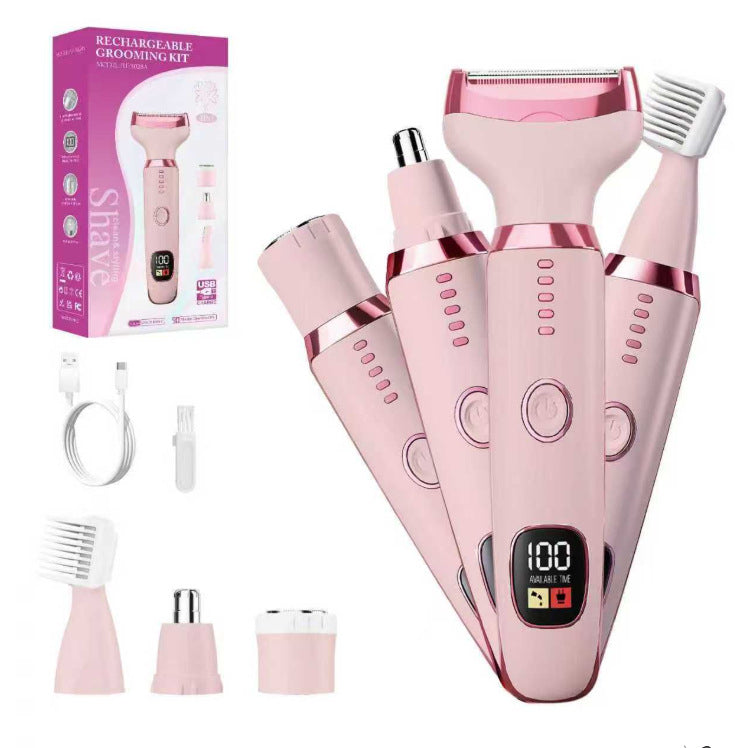 Multifunctional Electric Hair Trimmer with Digital Display