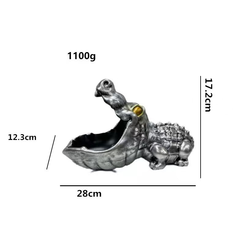 Hippo Statue Candy Key Bowl