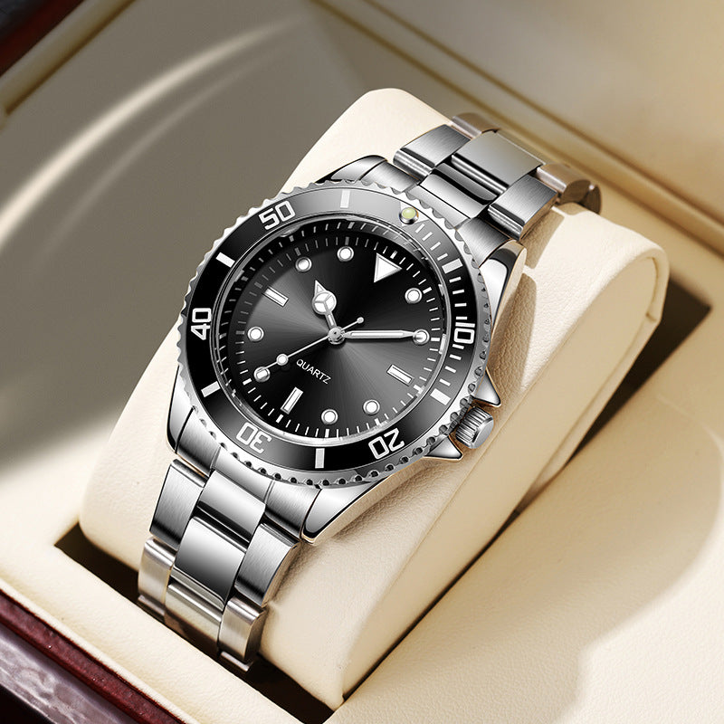 Mens Luminous Waterproof Quartz Watch with Calendar