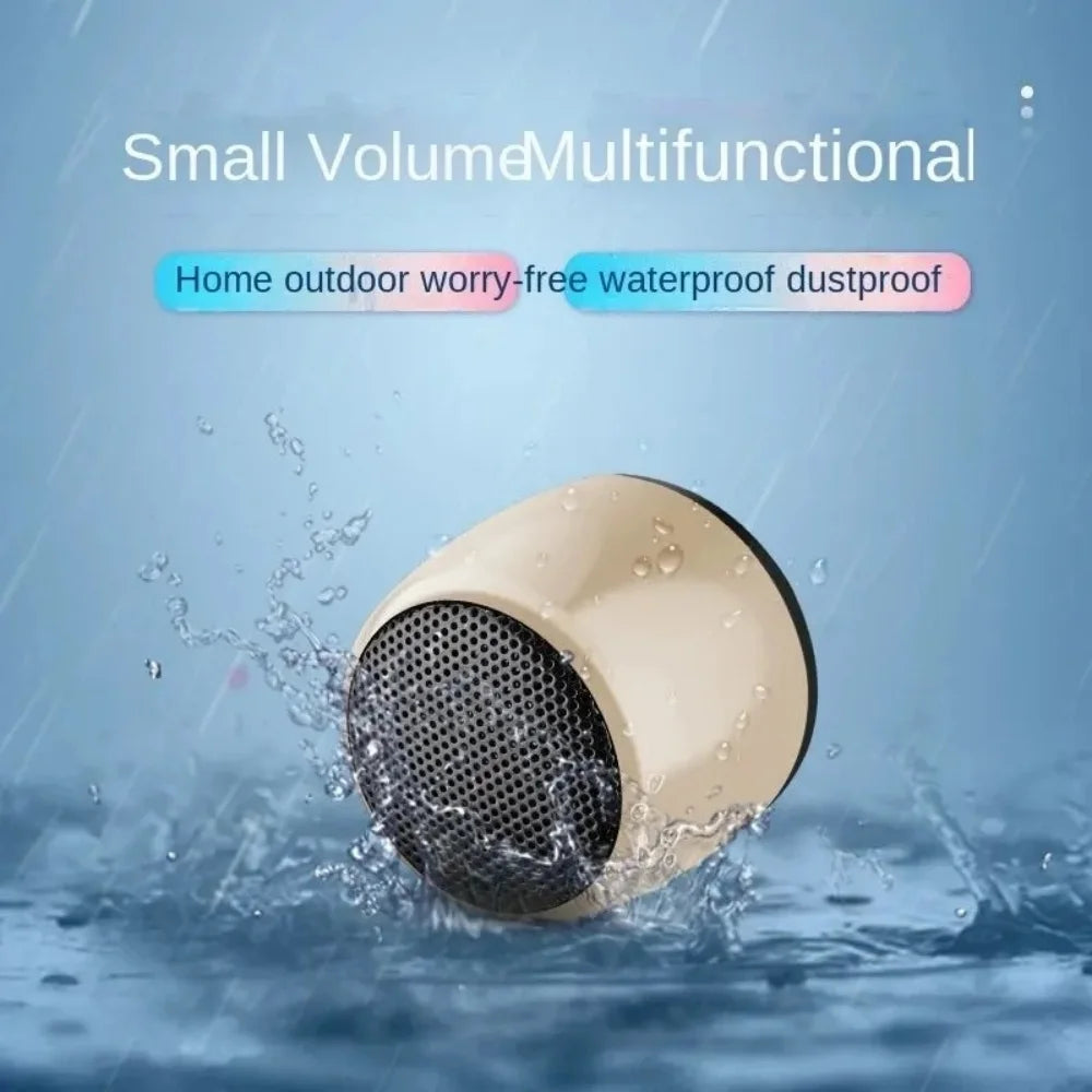 Minialtavoz Bluetooth inalámbrico de Metal, Subwoofer portátil de alta fidelidad, reproductor de Audio envolvente estéreo para música al aire libre, Altavoz Bluetooth