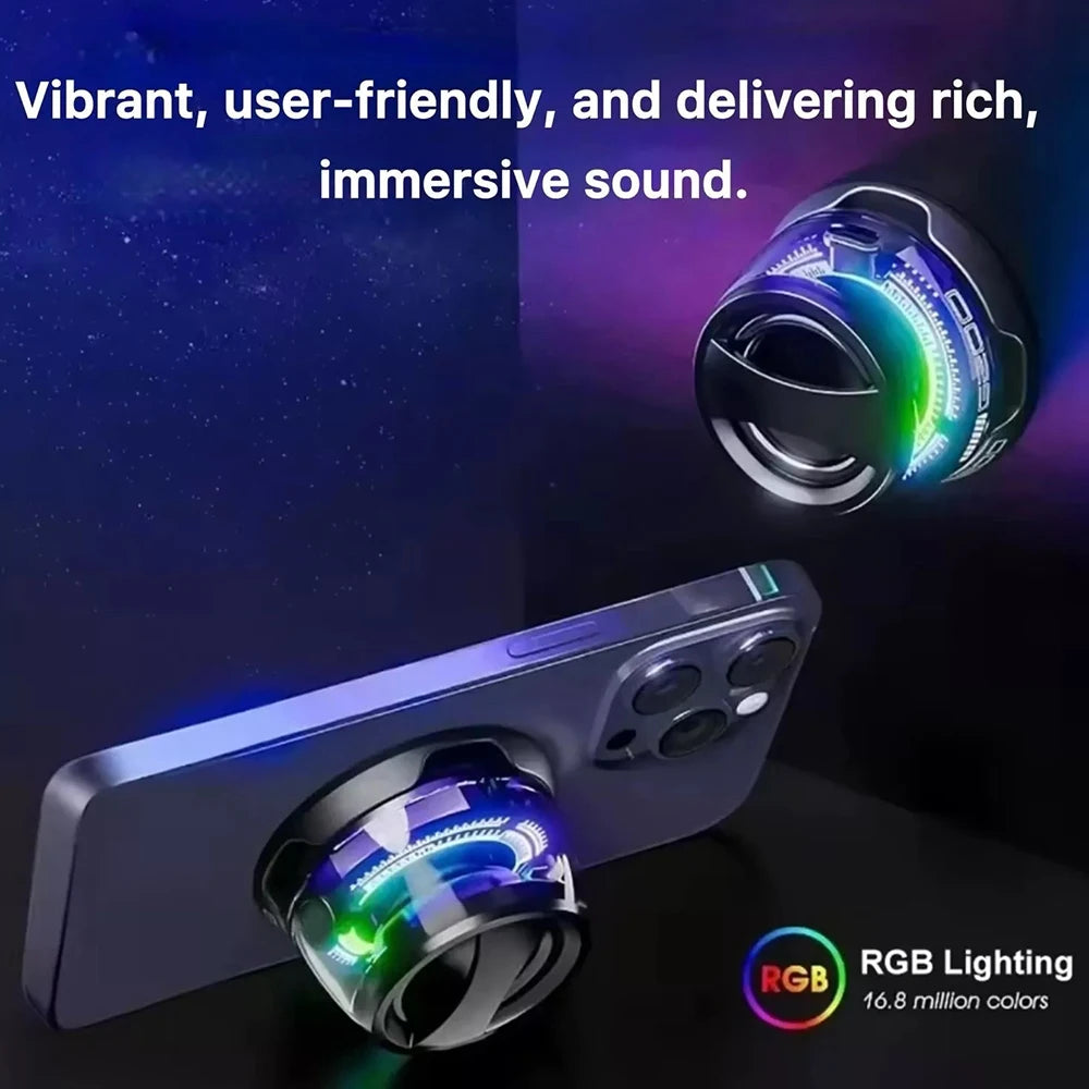 Altavoz portátil Bluetooth 5,3 G200 RGB iluminación altavoz magnético Mini HD calidad de sonido 6 H reproductor de música soporte magnético para teléfono