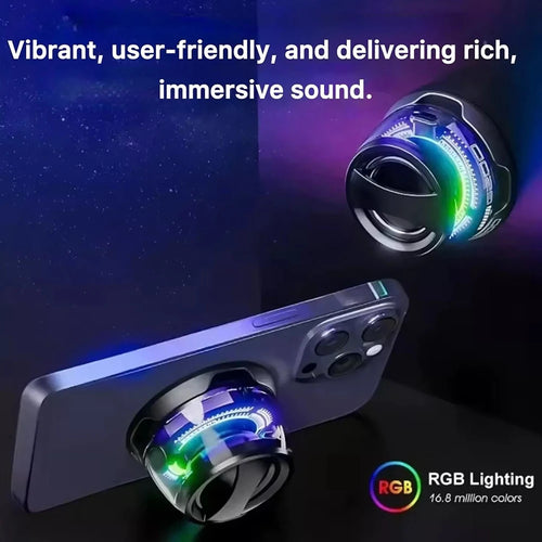Altavoz portátil Bluetooth 5,3 G200 RGB iluminación altavoz magnético Mini HD calidad de sonido 6 H reproductor de música soporte magnético para teléfono