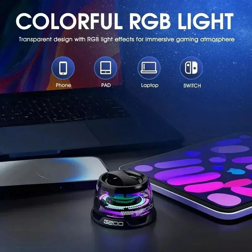 Altavoz portátil Bluetooth 5,3 G200 RGB iluminación altavoz magnético Mini HD calidad de sonido 6 H reproductor de música soporte magnético para teléfono