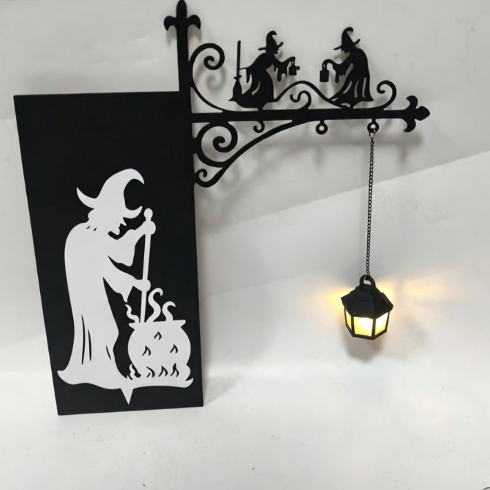 Ghost Bookshelf Lantern Iron Decorative Bookshelf Lamp