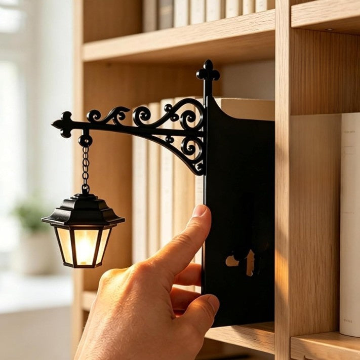 Ghost Bookshelf Lantern Iron Decorative Bookshelf Lamp