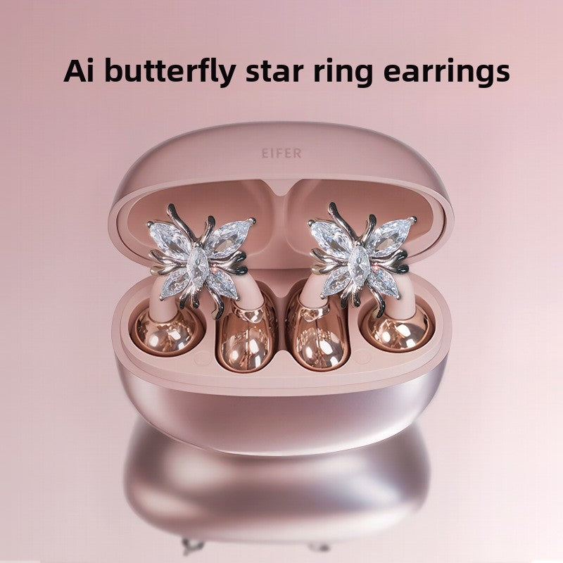 Butterfly Ear Clip Wireless Bluetooth Earphones